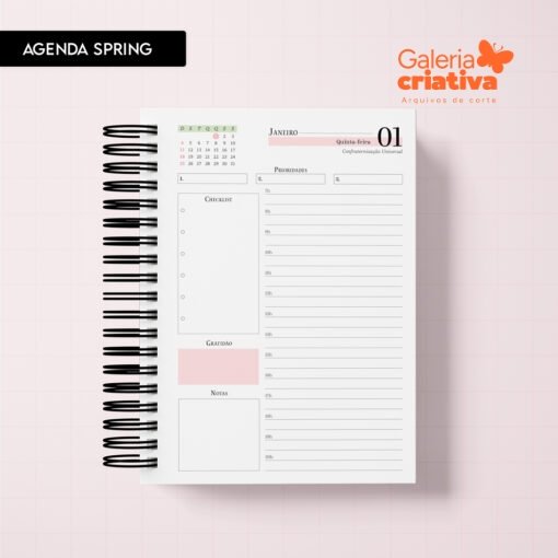 12-SPRING - AGENDA A5 2026 Arquivo Agenda Spring A5 2026 - Imagem 1