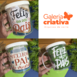 Arquivo Dia dos Pais Rótulo Caneca Acrílica