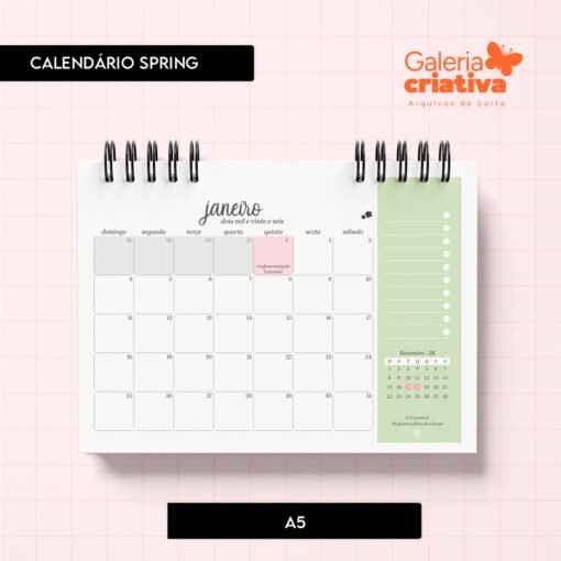 13-SPRING - CALENDÁRIO Arquivo Calendário Spring 2026 - Imagem 1