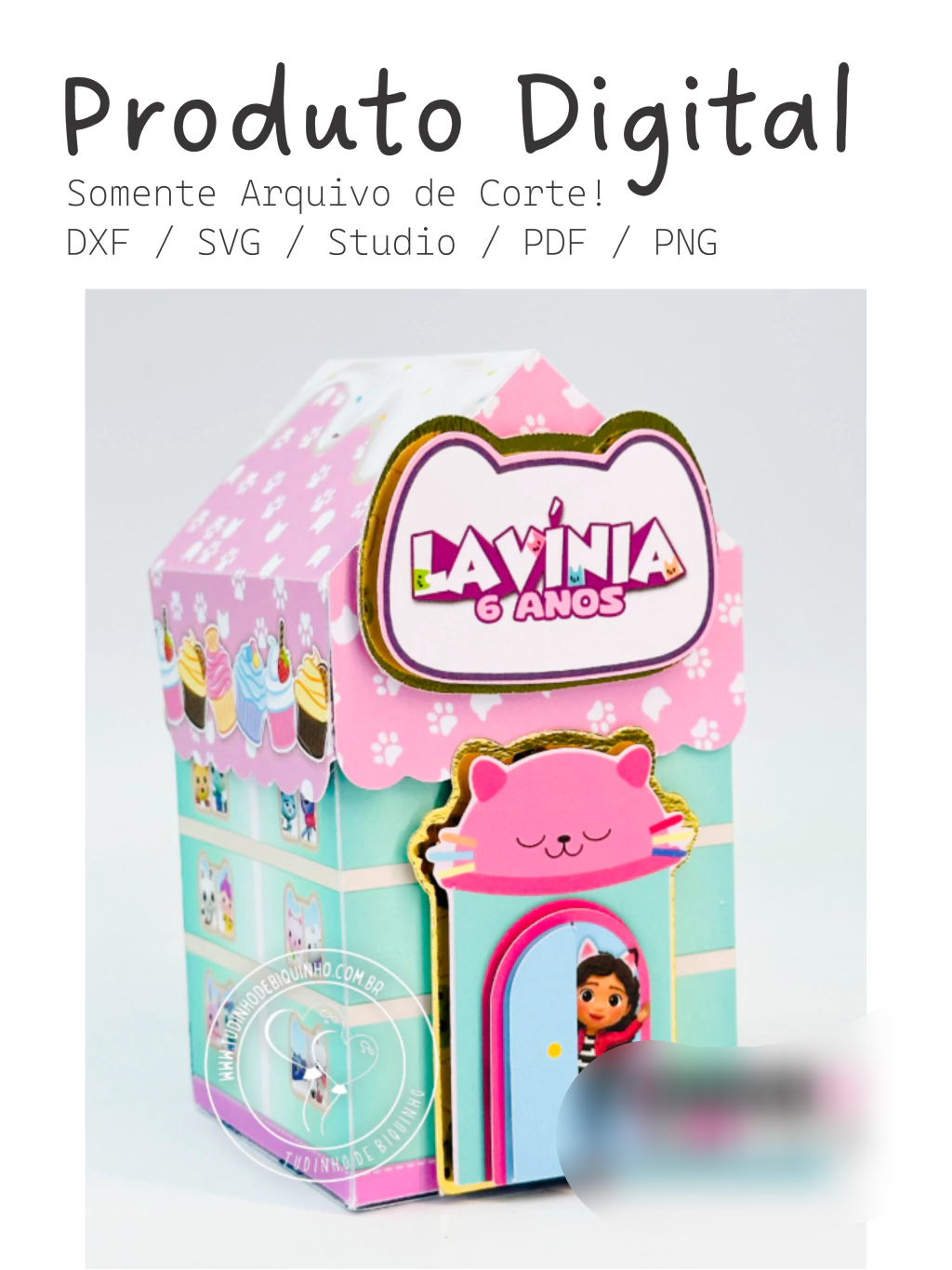 15-Caixa Casinha Gabby Arquivo Caixa Casinha Gabby - Imagem 1