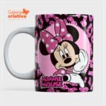 Arquivo Caneca Minnie Rosa Brilhante