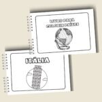 Arquivo Livro para Colorir (A5) Tema Países - Imagem 3