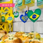 Arquico Copa do Mundo Topo de bolo Coração