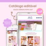 Arquivo Agendas Fofas 2027 - Catálogo Editável no Canva