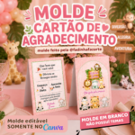 Arquivo Molde Cartão de Agradecimento