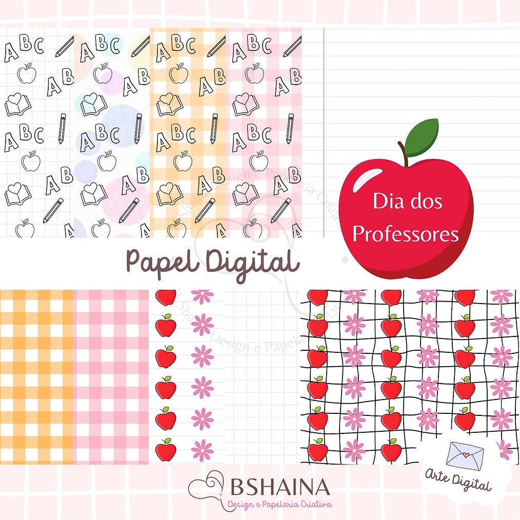 2022 - BIA SHAINA PROFESSORES Kit Digital Maçã Professores - Imagem 1
