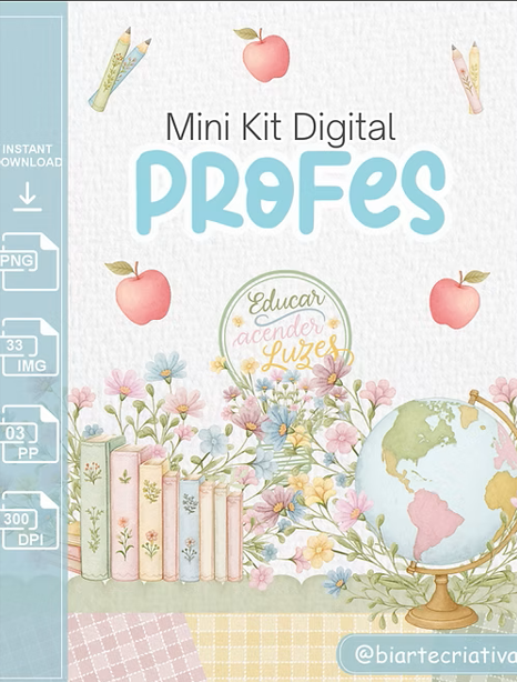 2025 - BIARTE MINI KIT DIGITAL PROFES Kit Digital Querida Professora - Imagem 1