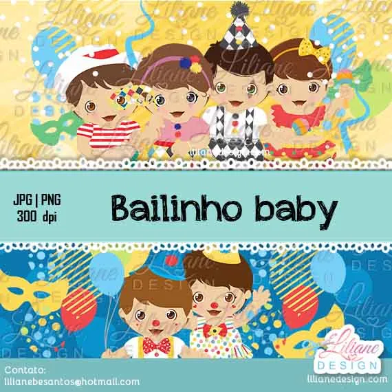 2025 - LILIANE DESIGN - BAILINHO BABY Kit Digital Bailinho Baby - Imagem 1