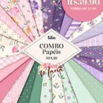 Kit Digital Papeis Floral