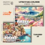 Arquivo Livro para Colorir (A5) Tema Países