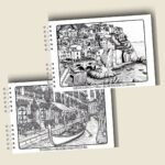 Arquivo Livro para Colorir (A5) Tema Países - Imagem 4