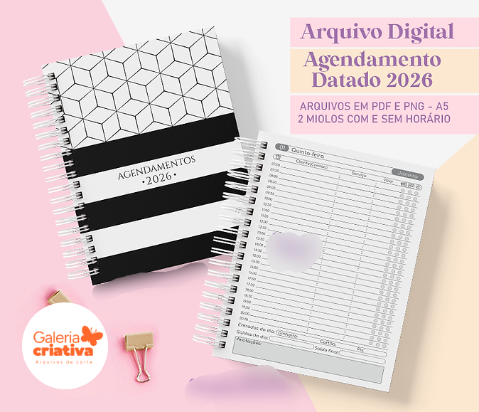 3-Agendamento Datado 2026 Neutro Arquivo Agendamento Datado 2026 Neutro - Imagem 1