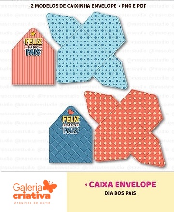 3 - CAIXA ENVELOPE Arquivo Dia dos Pais Caixa Envelope - Imagem 1