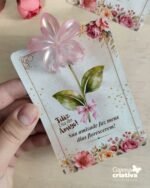 Arquivo Dia do Amigo Card Presilha Flor