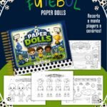 Arquivo Paper Dolls Futebol - Para Colorir