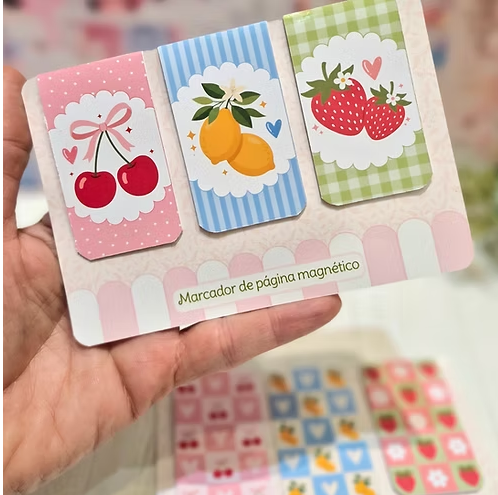 3-Marcadores Magnéticos Frutas Arquivo Marcadores Magnéticos Frutas - Imagem 1
