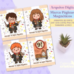 Arquivo Dia das Mães Marcadores de Páginas Magnéticos Harry Potter