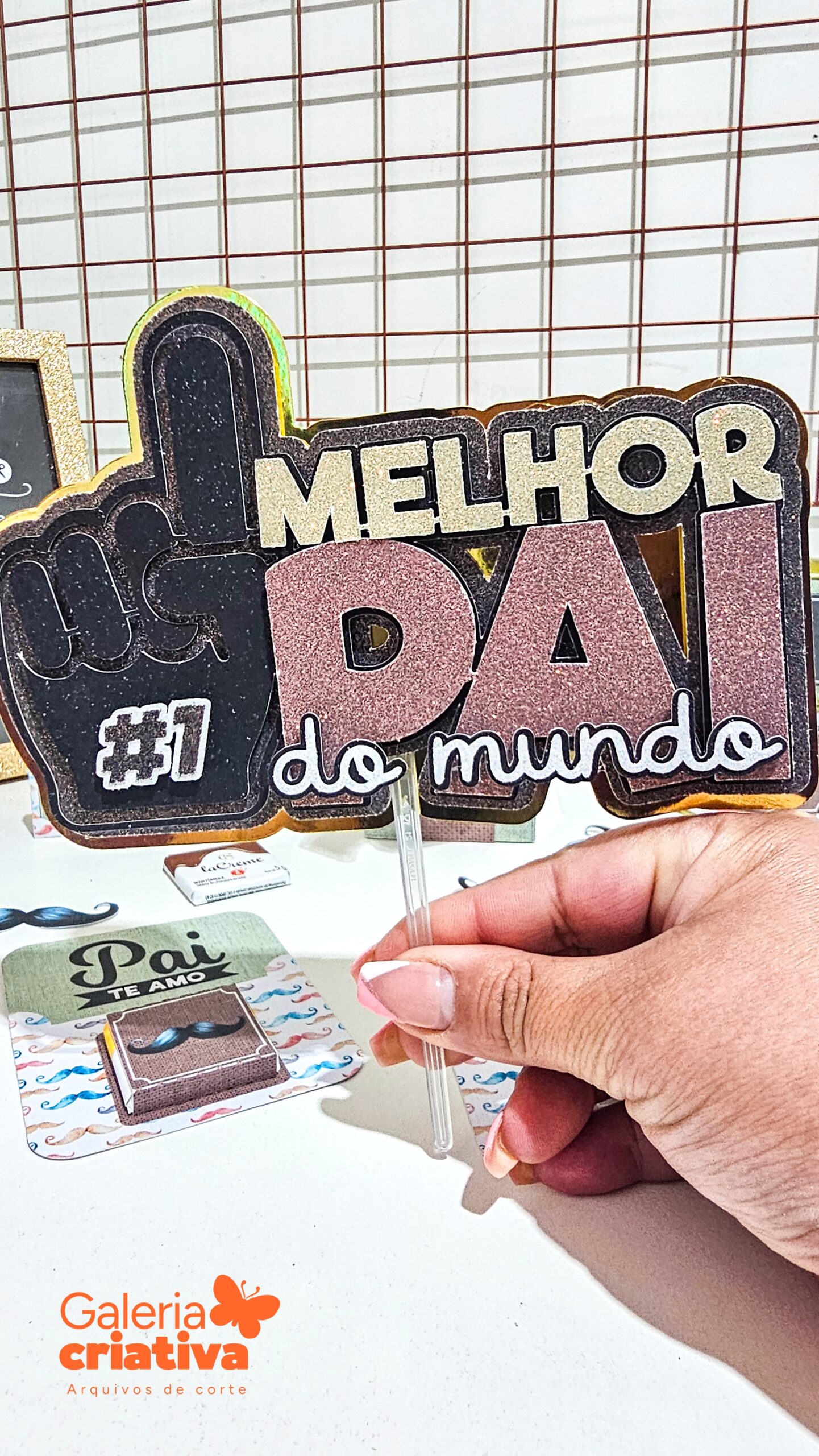 3-Topo de Bolo Arquivo Dia dos Pais Topo de Bolo - Imagem 1