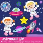 Kit Digital Garotas Astronautas