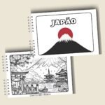 Arquivo Livro para Colorir (A5) Tema Países - Imagem 2