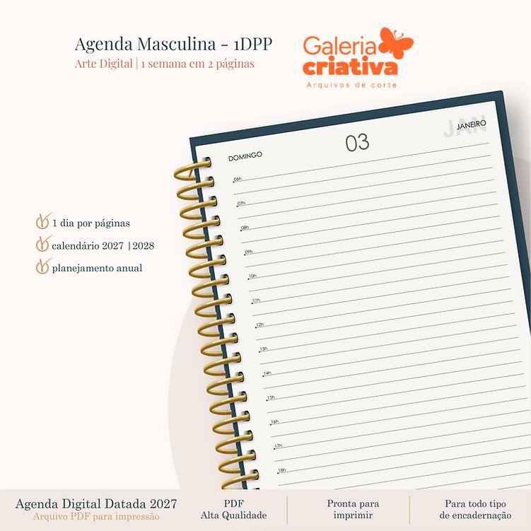 4-AGENDA MASCULINA 2027 1DPP Arquivo Agenda Masculina 2027 1DPP - Imagem 1