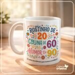 Arquivo Caneca Rostinho de 20 Coluna de 60
