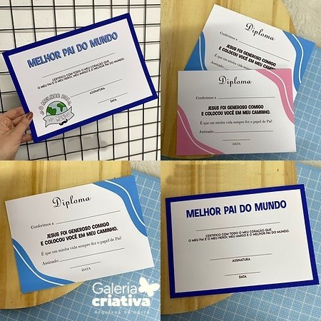 4 - DIPLOMA Arquivo Dia dos Pais Diploma Melhor Pai - Imagem 1