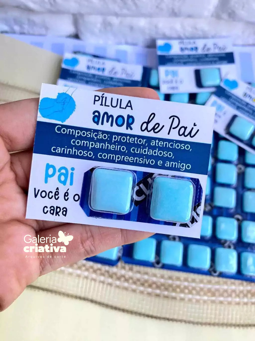 5 - CARD CHICLETE Arquivo Dia dos Pais Card Chiclete - Imagem 1
