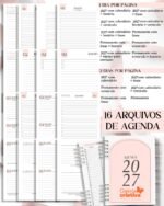 Arquivo Combo Agendas Femininas Neutra 2027 PERM Versículos Frases Horários
