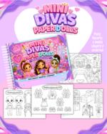 Arquivo Pack Paper Dolls - Versão Para Colorir - Imagem 8