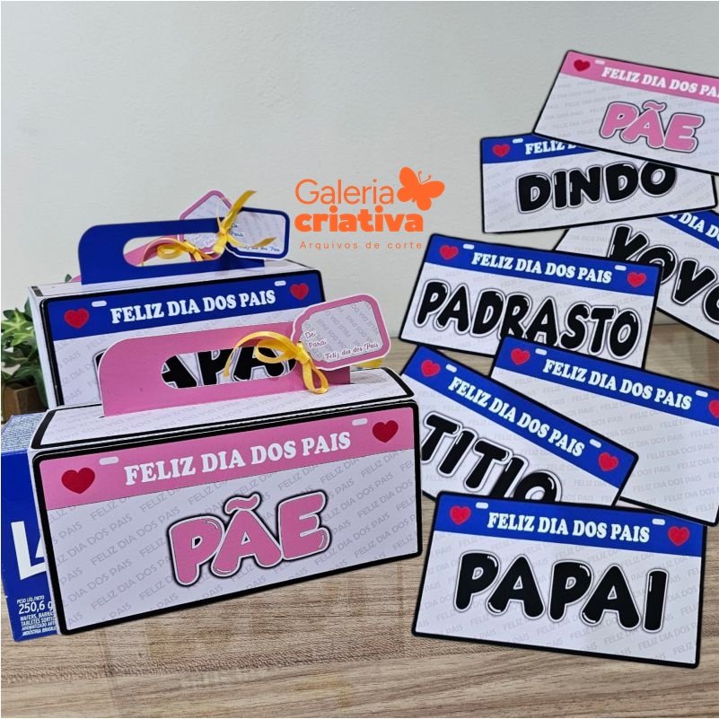 5 - Placas Para Caixa de Bombom Lacta Arquivo Dia dos Pais Capa Caixa Bombom Lacta - Imagem 1