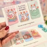 Arquivo Kit Marcador Magnético Gatinho
