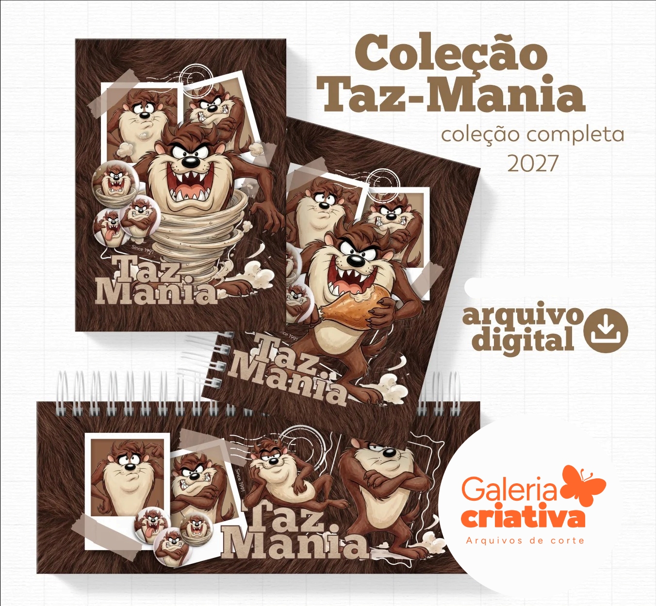 6-Coleção Completa Taz Mania Arquivo Coleção Completa Taz Mania - Imagem 1