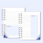 Arquivo Caderno para Congresso 2026 - Floral Azul com Tema - Imagem 6