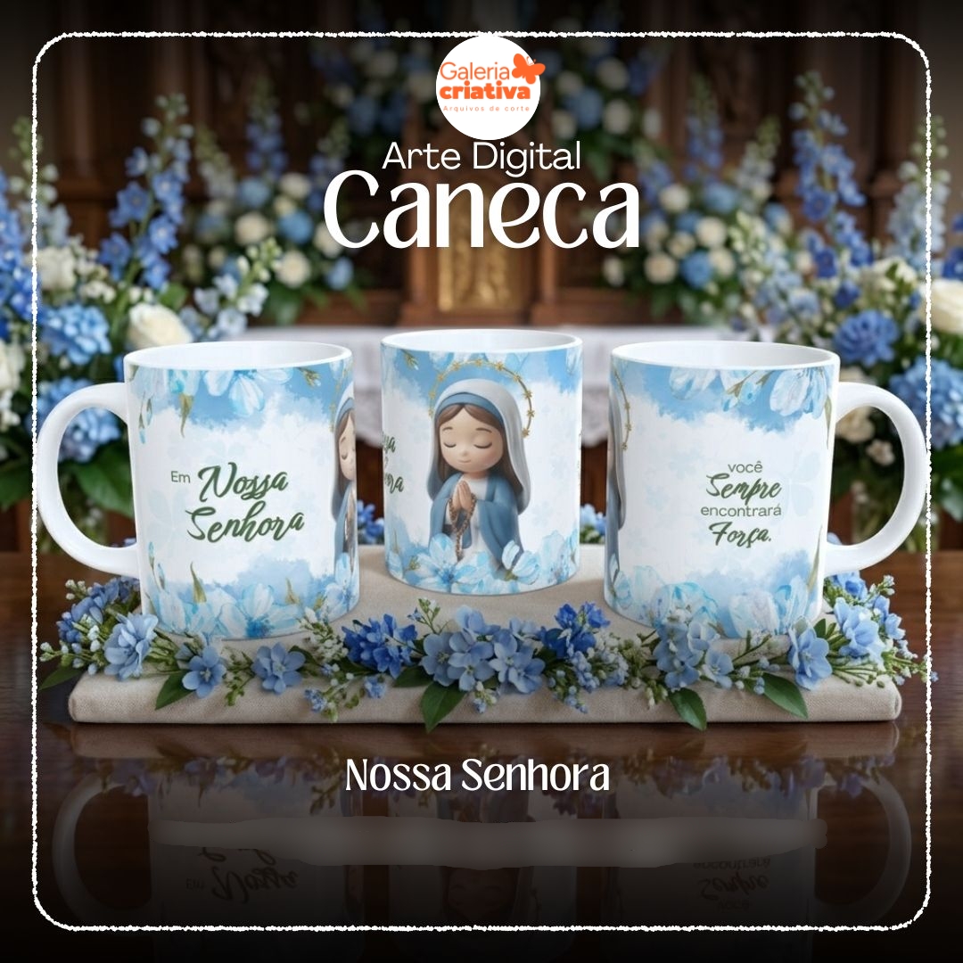 7-CANECA NOSSA SENHORA Arquivo Caneca Nossa Senhora - Imagem 1