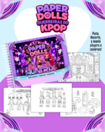 Arquivo Pack Paper Dolls - Versão Para Colorir - Imagem 6