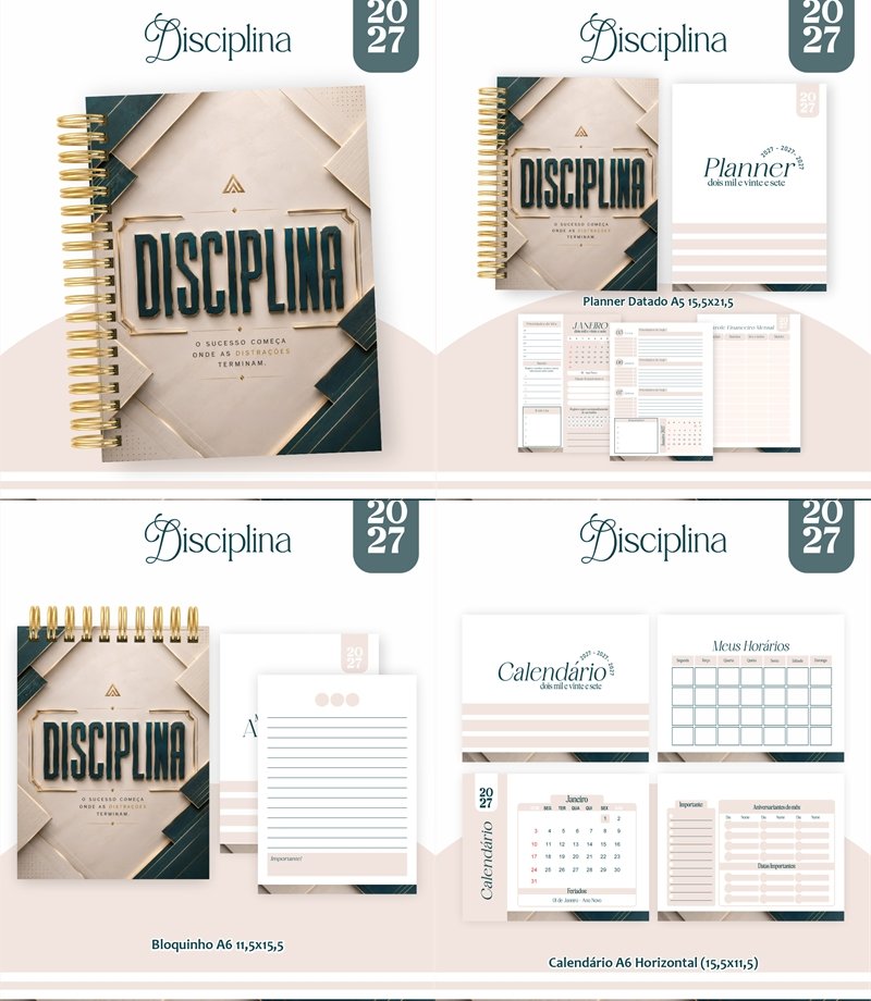 70) DISCIPLINA Arquivo Combo Encadernação Disciplina 2027 - Imagem 1