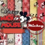 Kit Digital Papeis Mickey Mouse Vintage