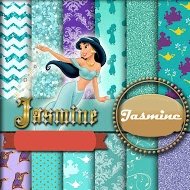 7997 Kit Digital Papeis Princesa Jasmine - Imagem 1