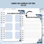 Arquivo Caderno + Miolo Assembleia de Circuito 2025 - 2026 Floral Azul - Imagem 8