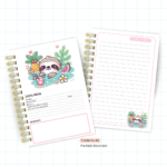 Arquivo Preguicinha Cute - Caderno Pautado A + Bloquinho A6 + Extras - Imagem 5