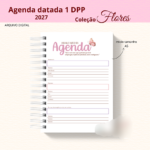 Arquivo Agenda Datada 2027 - Coleção Flores