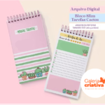 Arquivo Bloco Slim Tarefas Cactos