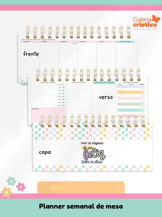 8-Desk Planner color 2026 Arquivo Desk Planner color 2026 - Imagem 1
