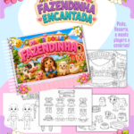 Arquivo Paper Dolls Fazendinha Menina - Para Colorir