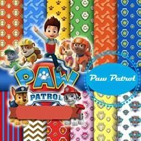 8000 Kit Digital Papeis Patrulha Canina - Imagem 1