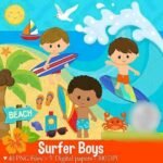 Kit Digital Garotos Surfistas
