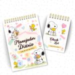 Arquivo Pack Planejador Snoopy - Bloco Decorado A5 + Checklist A6 + Extras - Imagem 3