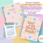 Arquivo Combo Agendas Colorful 2026