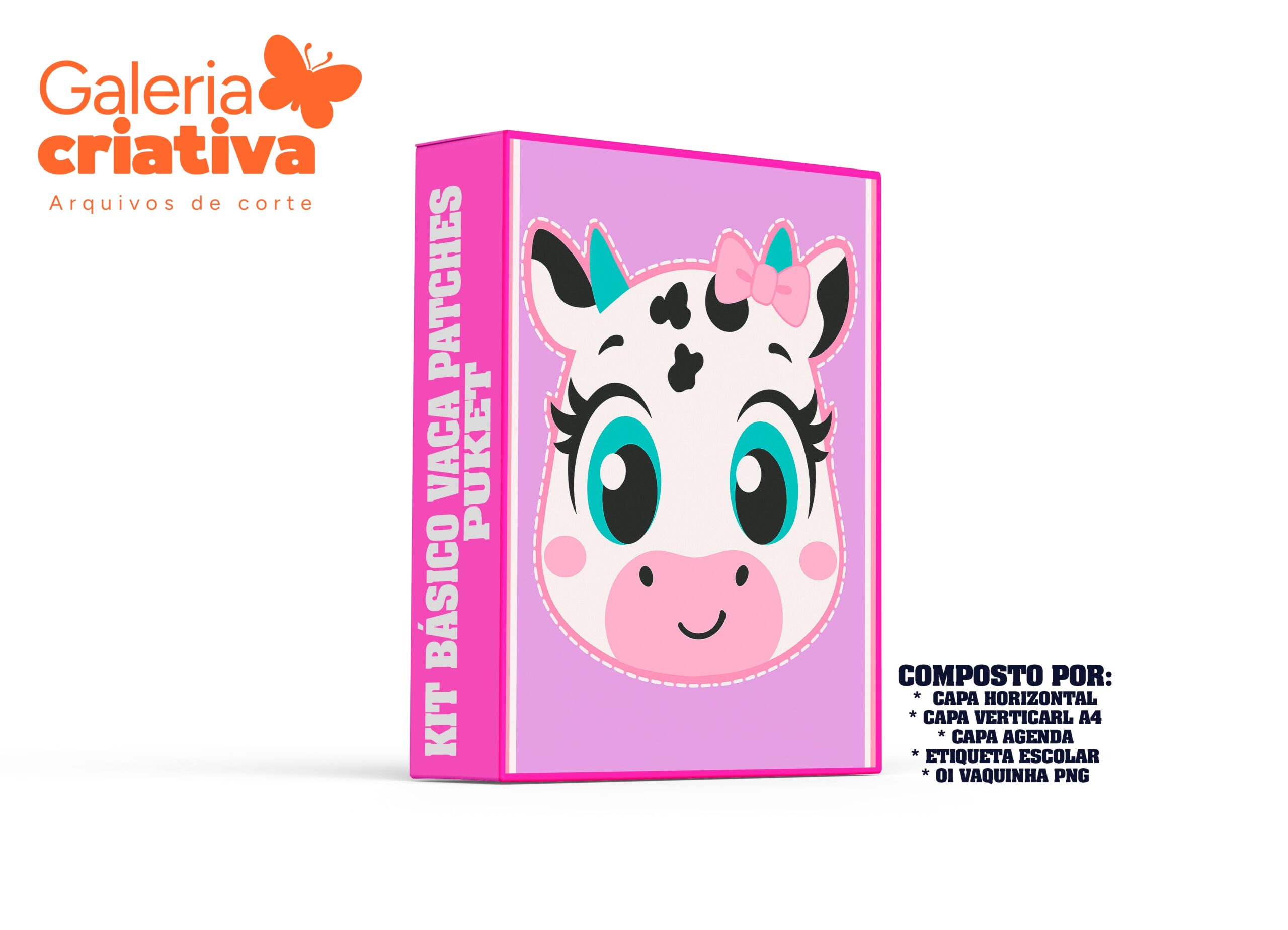 9-Capas Etiquetas Vaca Pucket Patches Arquivo Capas Etiquetas Vaca Pucket Patches - Imagem 1